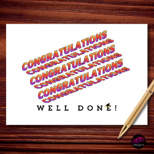Tarjeta Felicidades Graduación Bien Hecho