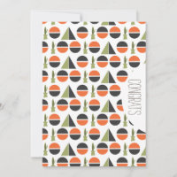 Felicidades Graduado Cactus de Montaña Abstracto