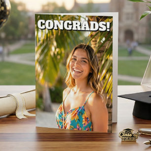 Tarjeta ¡Felicidades Graduado! Foto y Poema