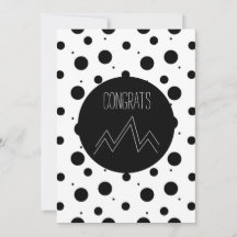 Felicidades Graduado Puntos Monocromos Montaña Abs