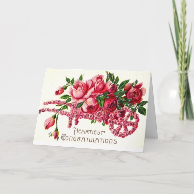 Tarjeta Felicidades más cordiales (Anverso)