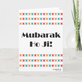 Tarjeta Felicidades - Mubarak Desi