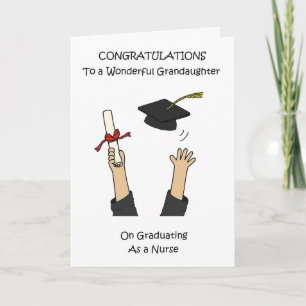 Tarjeta Felicidades Nieta Enfermera Graduada