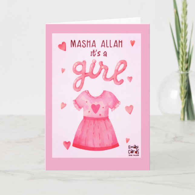 Tarjeta Felicidades - Niña (Anverso)