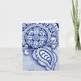 Tarjeta Felicidades Nueva Mamá Es Un Niño Damask Mandala I