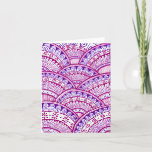 Tarjeta Felicidades Nueva Mamá Es Una Niña Damask Indian M