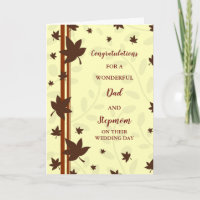 Felicidades papá y madrastra en su día de boda