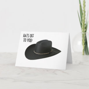 TARJETA FELICIDADES PARA TI-TE QUITO EL SOMBRERO