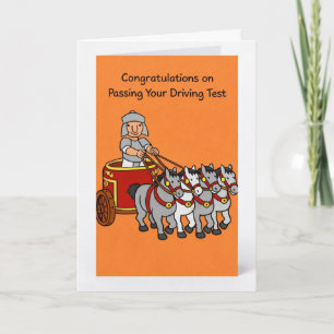 Tarjeta Felicidades por aprobar tu examen de conducir