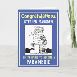 Tarjeta Felicidades por capacitarse para ser paramédico