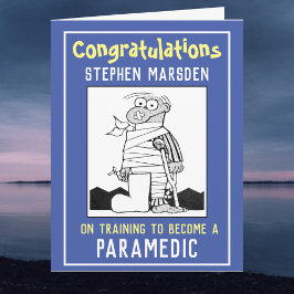 Tarjeta Felicidades por capacitarse para ser paramédico