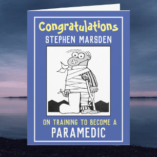 Tarjeta Felicidades por capacitarse para ser paramédico