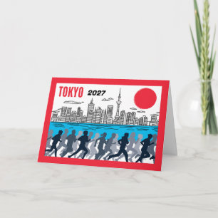 Tarjeta Felicidades por correr en Tokio