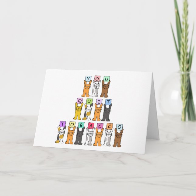 Tarjeta Felicidades por dejar de fumar (Anverso)