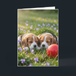 Tarjeta Felicidades por Dos Nuevos Cachorros de Beagle Bie<br><div class="desc">Celebra la alegría de un nuevo miembro peludo de la familia con esta adorable tarjeta de “Felicidades por Tus Nuevos Beagles”. Perfecta para amantes de los perros y nuevos padres de mascotas, este dulce diseño captura la emoción de dar la bienvenida a beagles juguetones y leales al hogar. Ya sea...</div>