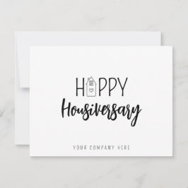 Tarjeta Felicidades por el aniversario de vivienda Agencia