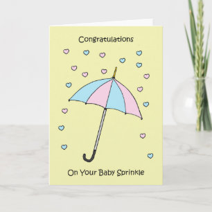 Tarjeta Felicidades por el Baby Sprinkle