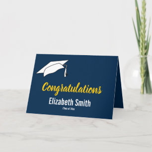Tarjeta Felicidades por el nombre del Grado de Graduación 