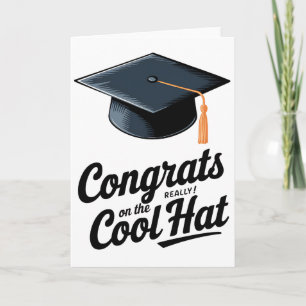 Tarjeta Felicidades por el sombrero realmente genial, dive