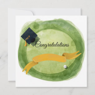 Tarjeta Felicidades por Graduación de Golf por Par para go