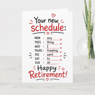 Tarjeta Felicidades por Jubilación Calendario