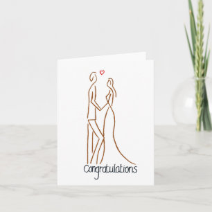 Tarjeta Felicidades por la boda