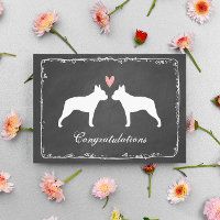 Felicidades por la boda de Boston Terriers