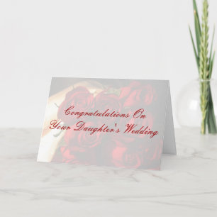 Tarjeta Felicidades por la boda de su hija