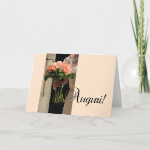 Tarjeta Felicidades por la boda italiana