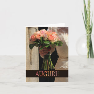 Tarjeta Felicidades por la boda italiana
