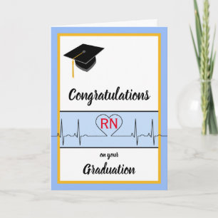 Tarjeta Felicidades por la graduación de enfermería