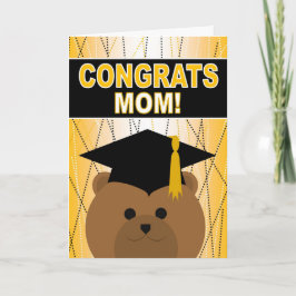 Tarjeta Felicidades por la graduación de mamá/madre