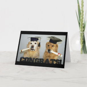 Tarjeta Felicidades por la graduación dorada