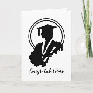 Tarjeta Felicidades por la graduación retro