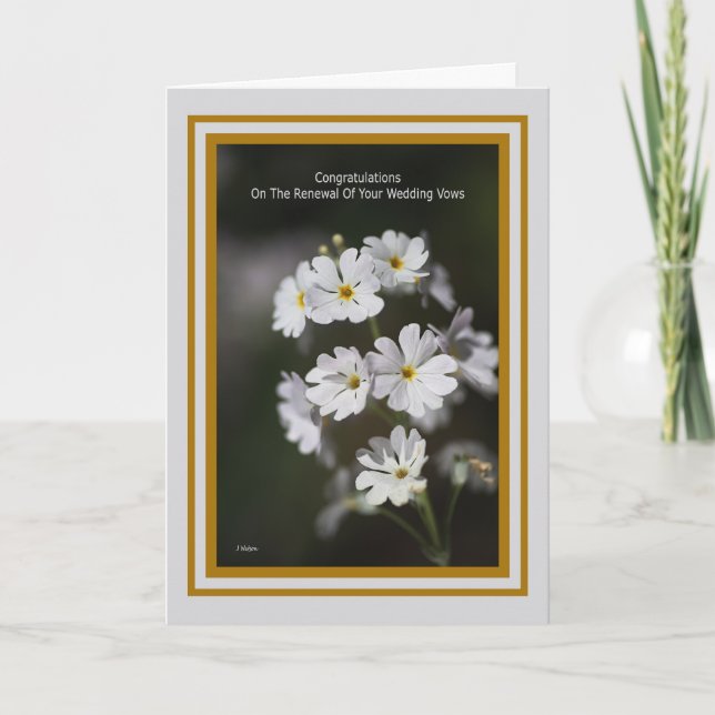 Tarjeta Felicidades Por La Renovación De Tu Voto Matrimoni (Anverso)