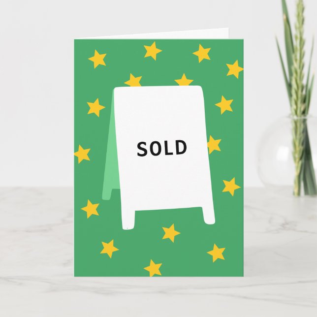 Tarjeta Felicidades por la venta  (Anverso)
