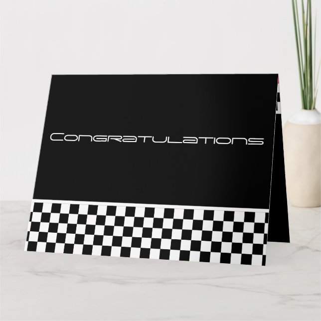 Tarjeta Felicidades por la Victoria Lane Traits por tarjet (Anverso)