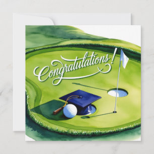 Tarjeta Felicidades por poner verde al golf