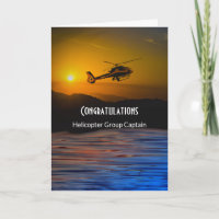 Felicidades por ser capitán del Grupo Helicóptero