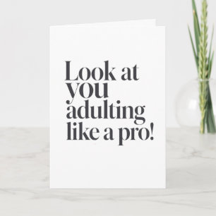 Tarjeta Felicidades por ser un adulto responsable