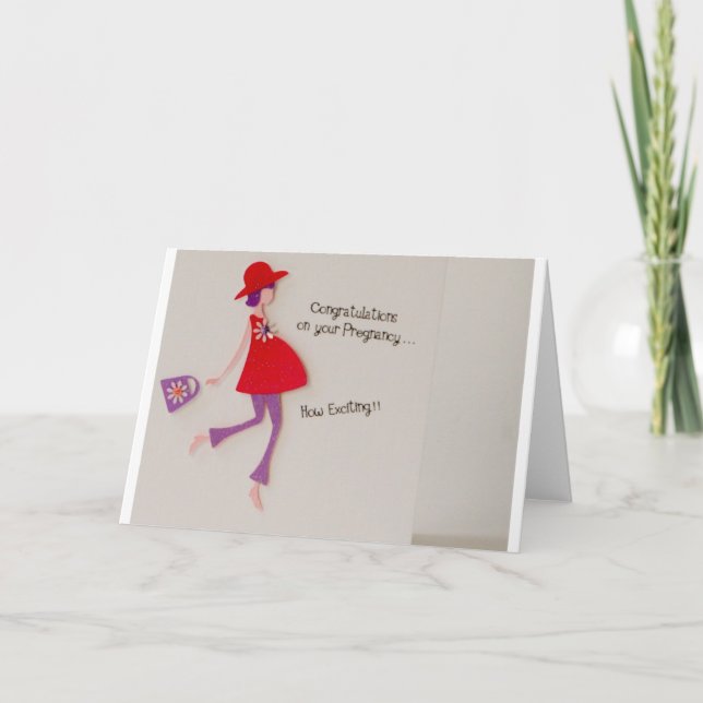 Tarjeta felicidades por su embarazo! (Anverso)