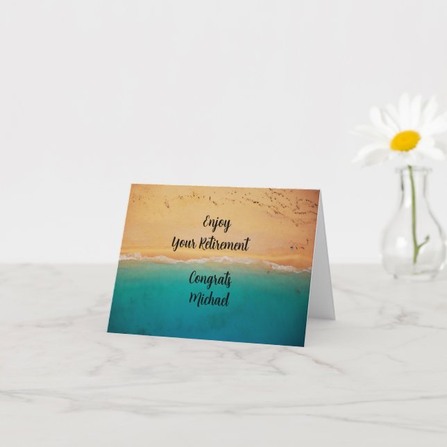 Tarjeta Felicidades por su Jubilación (Planta pequeña)