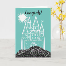 Felicidades por su nuevo hogar en el castillo Tarj