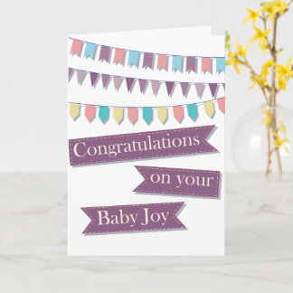 Tarjeta Felicidades por tu bebé