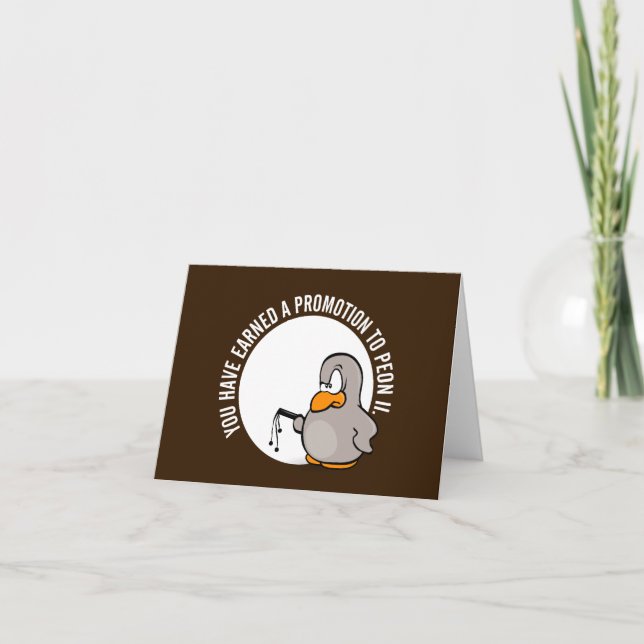 Tarjeta Felicidades por tu bien merecida promoción (Anverso)