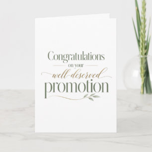 Tarjeta Felicidades por tu bien merecida promoción