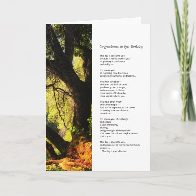 Tarjeta Felicidades por tu cumpleaños... (Anverso)