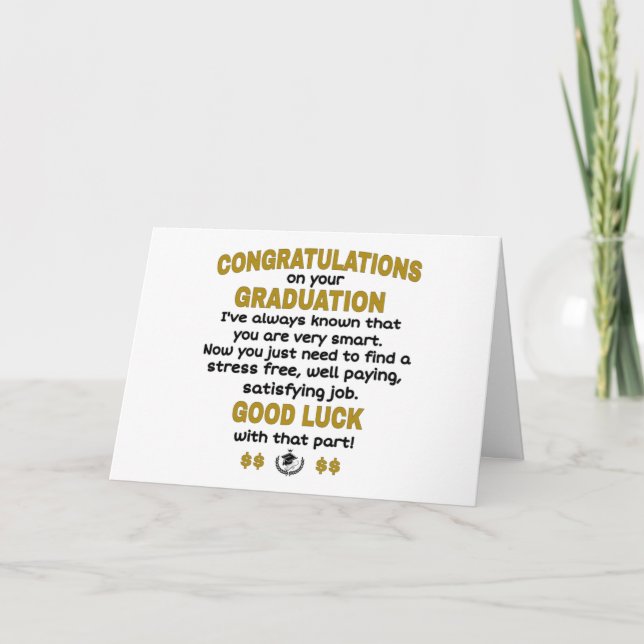 Tarjeta Felicidades por tu graduación (Anverso)
