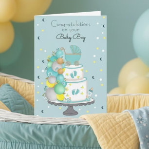Tarjeta Felicidades por tu niño