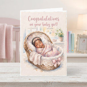 Tarjeta Felicidades por tu nueva bebé